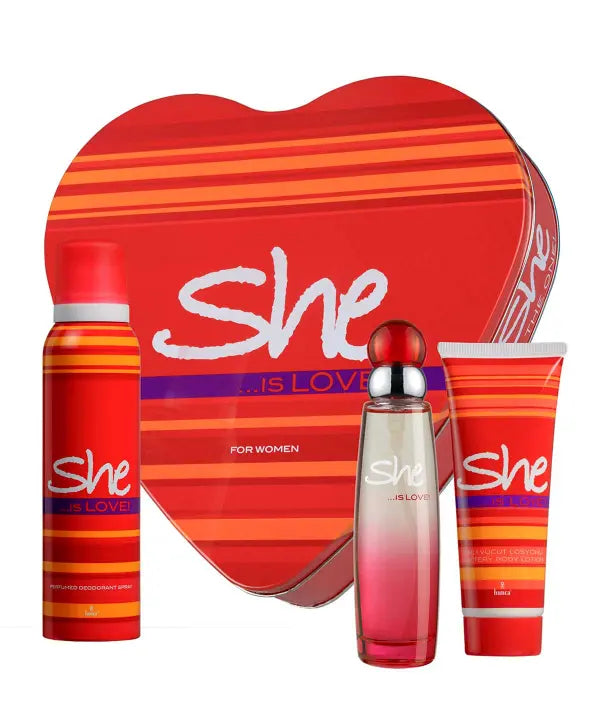 She Perfume Gift Set – Heart Edition
