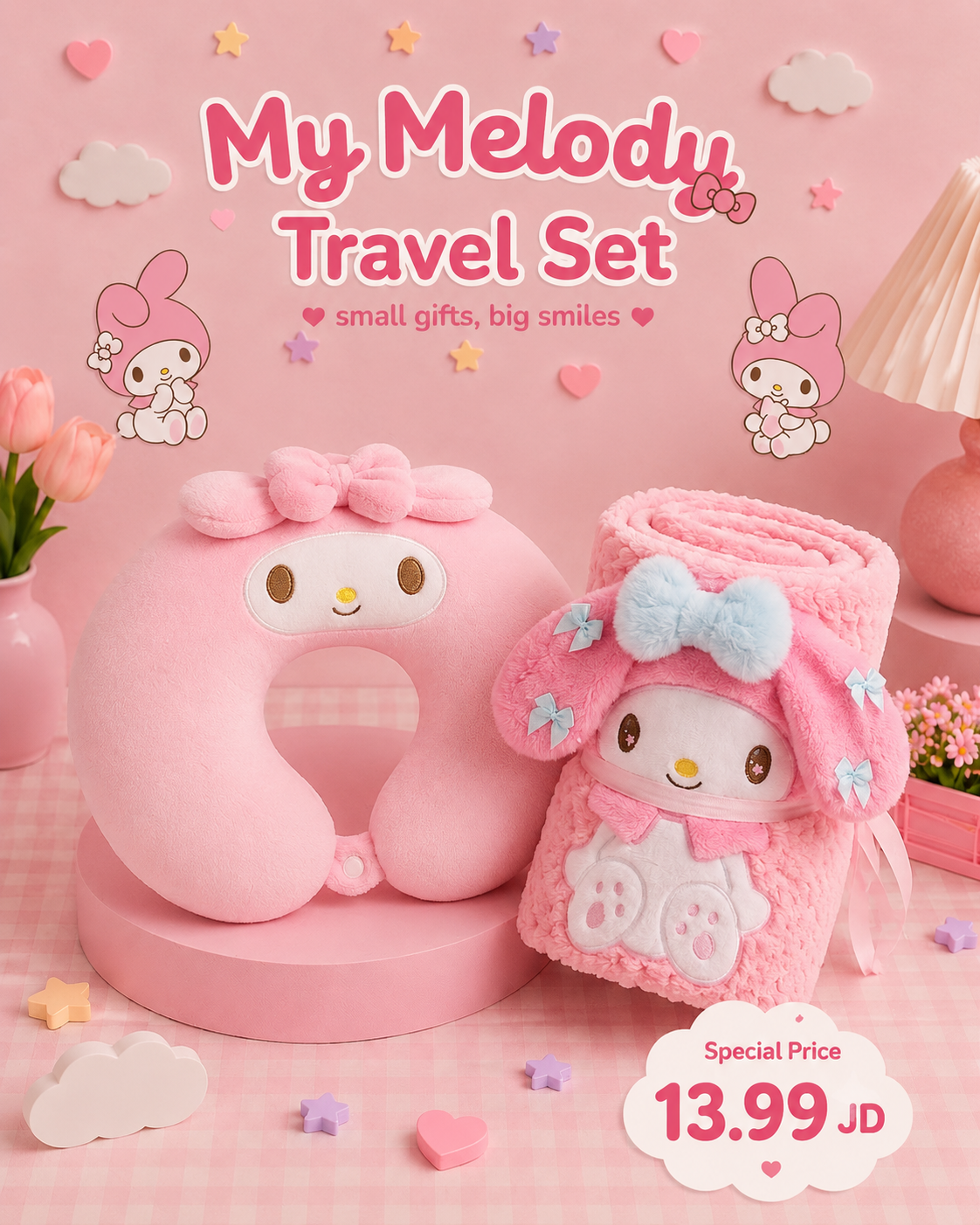 Travel Set | Neck Pillow & Blanket