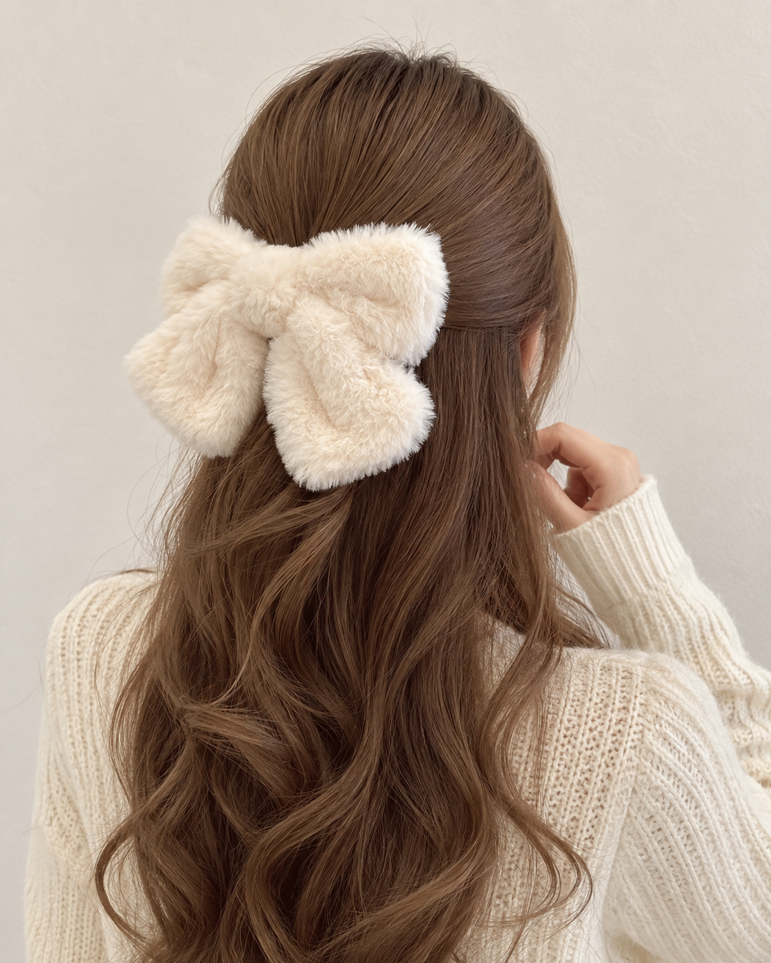 Oversized Fluffy Hair Bow Clip