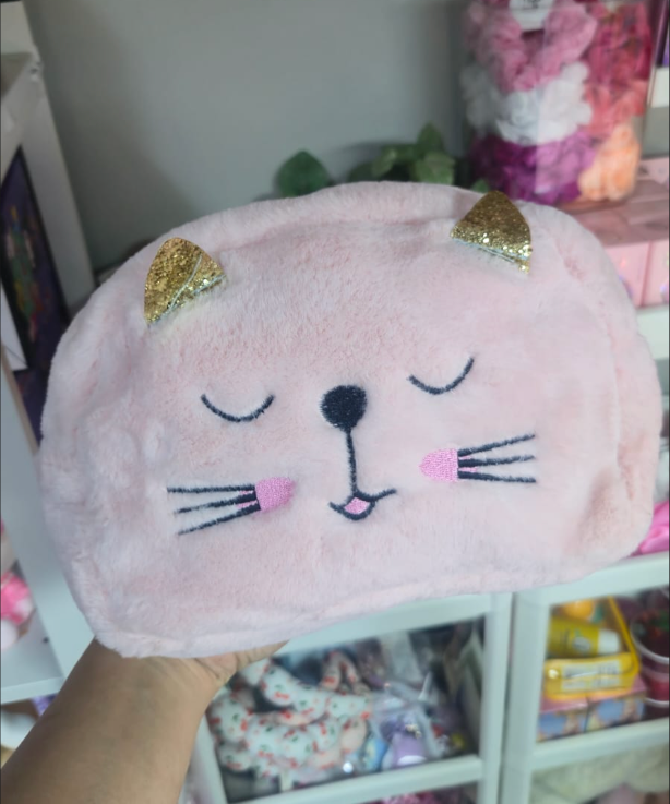 Cute Cat Plush Pouch