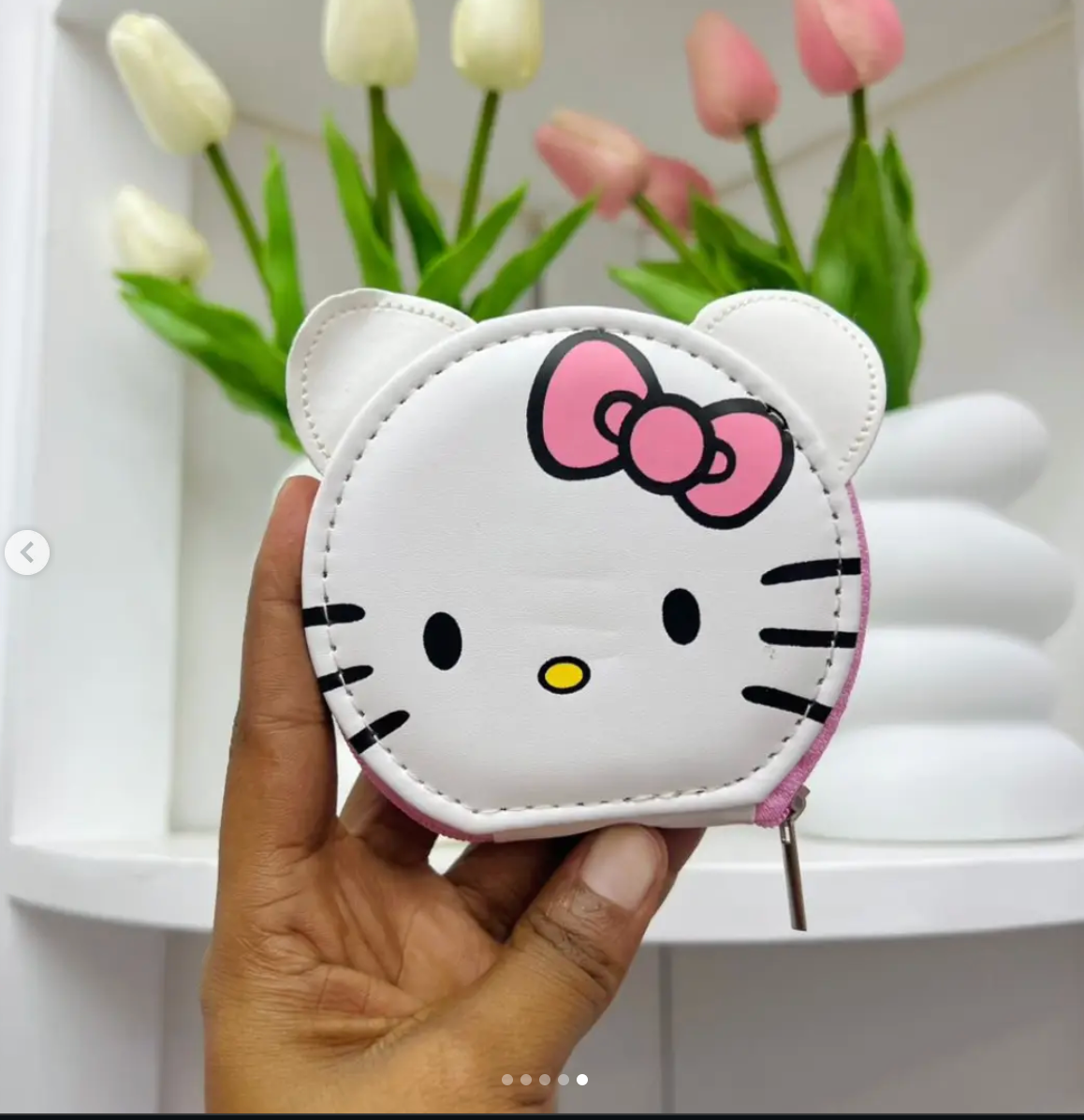 Hello Kitty Face Manicure Set with Silver Tools