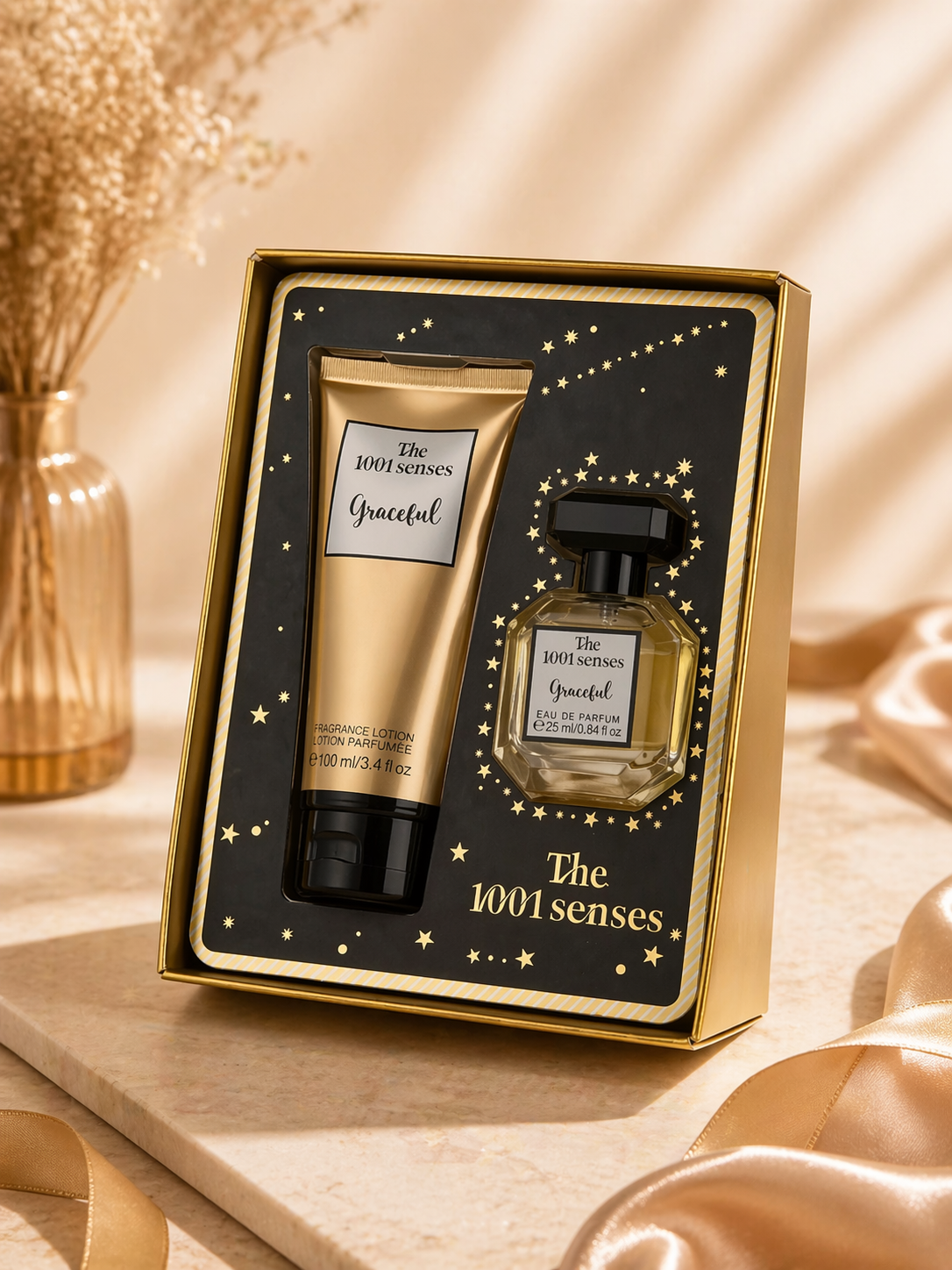 The 1001 Senses Perfume & Body Lotion Gift Set - طقم عطر و لوشن الجسم
