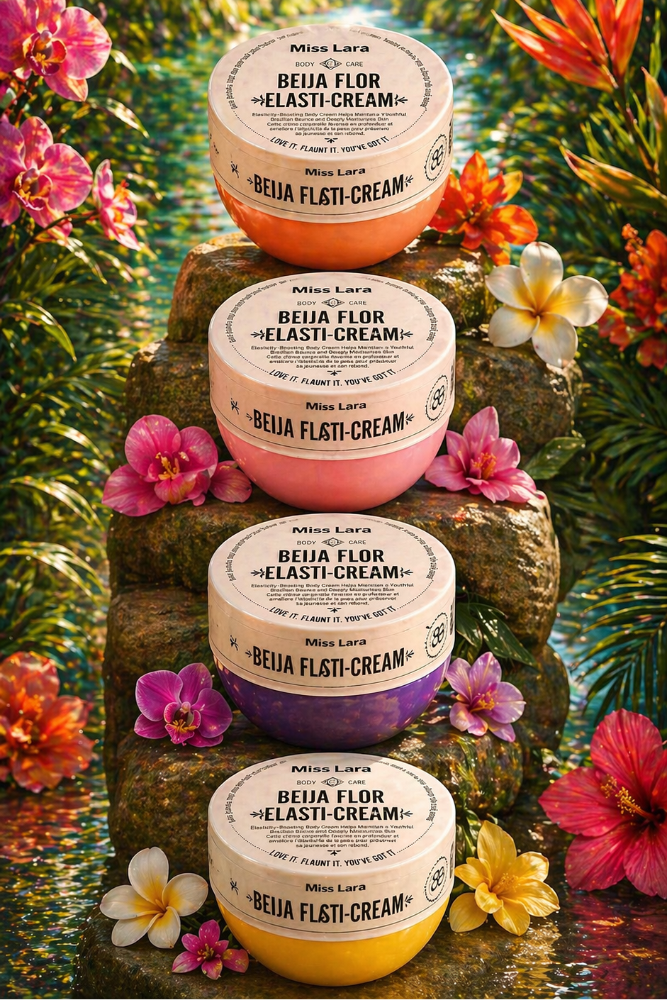 Miss Lara Beija Flor Elasti-Cream Body Cream - كريم الجسم بيجا فلور إيلاستي من ميس لارا
