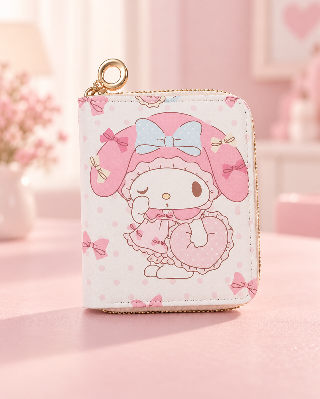 Kawaii Mini Zip Wallet – 3 Designs