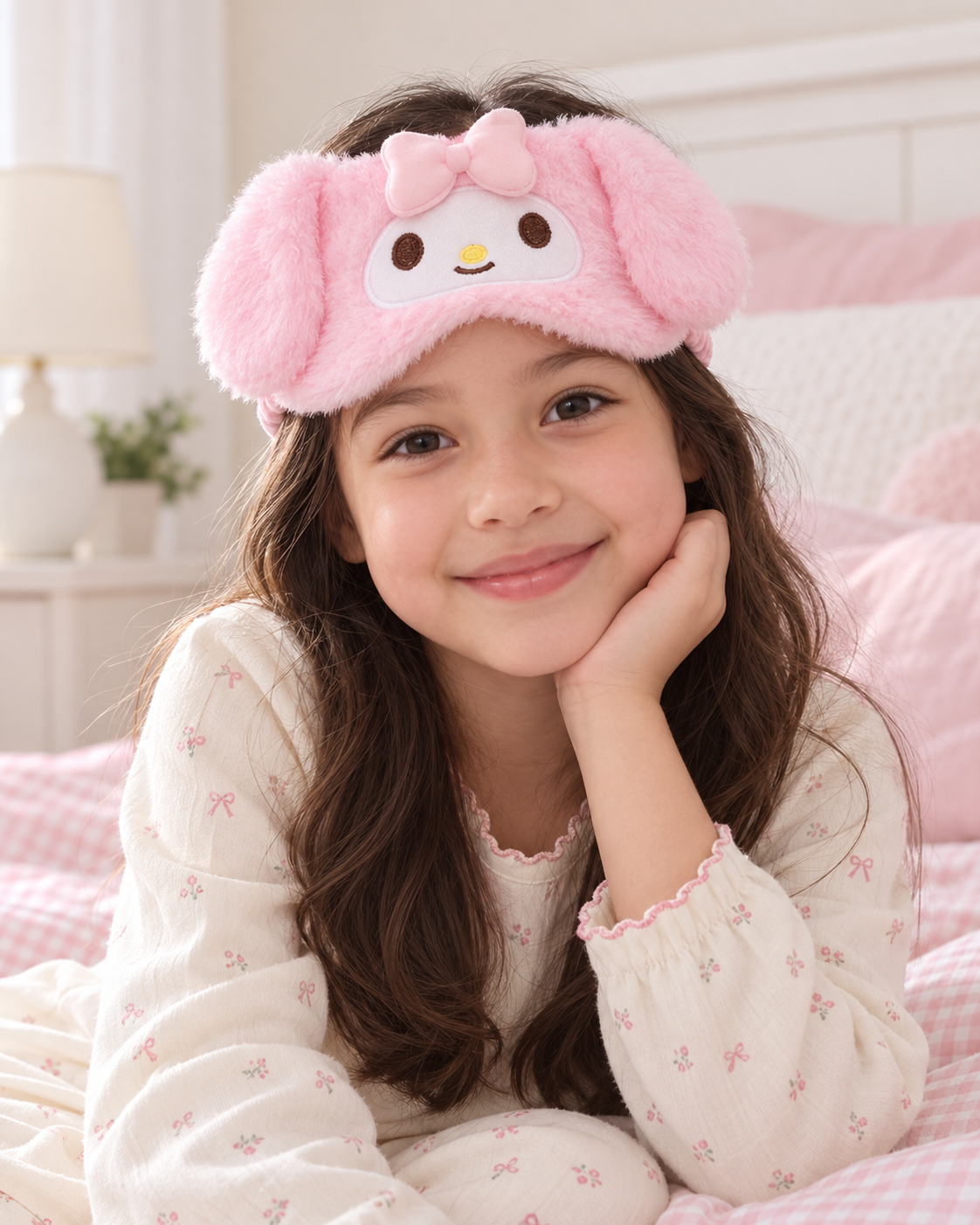 My Melody Pink Plush Sleep Mask