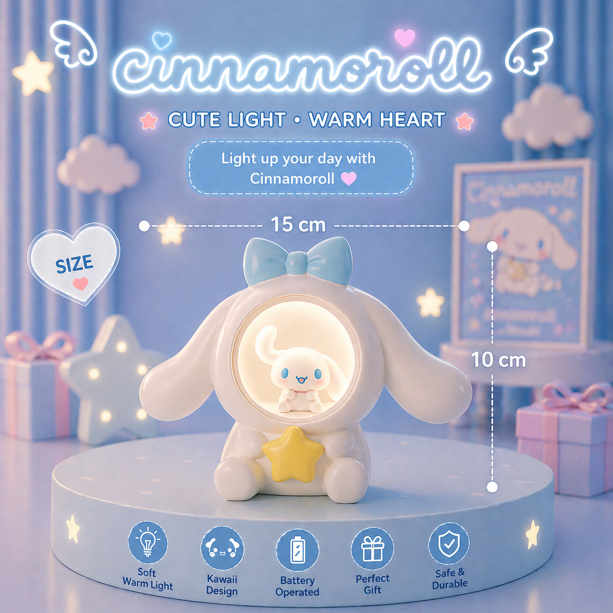 Sanrio Cute LED Night Light -  لمبة ليلية كيوت