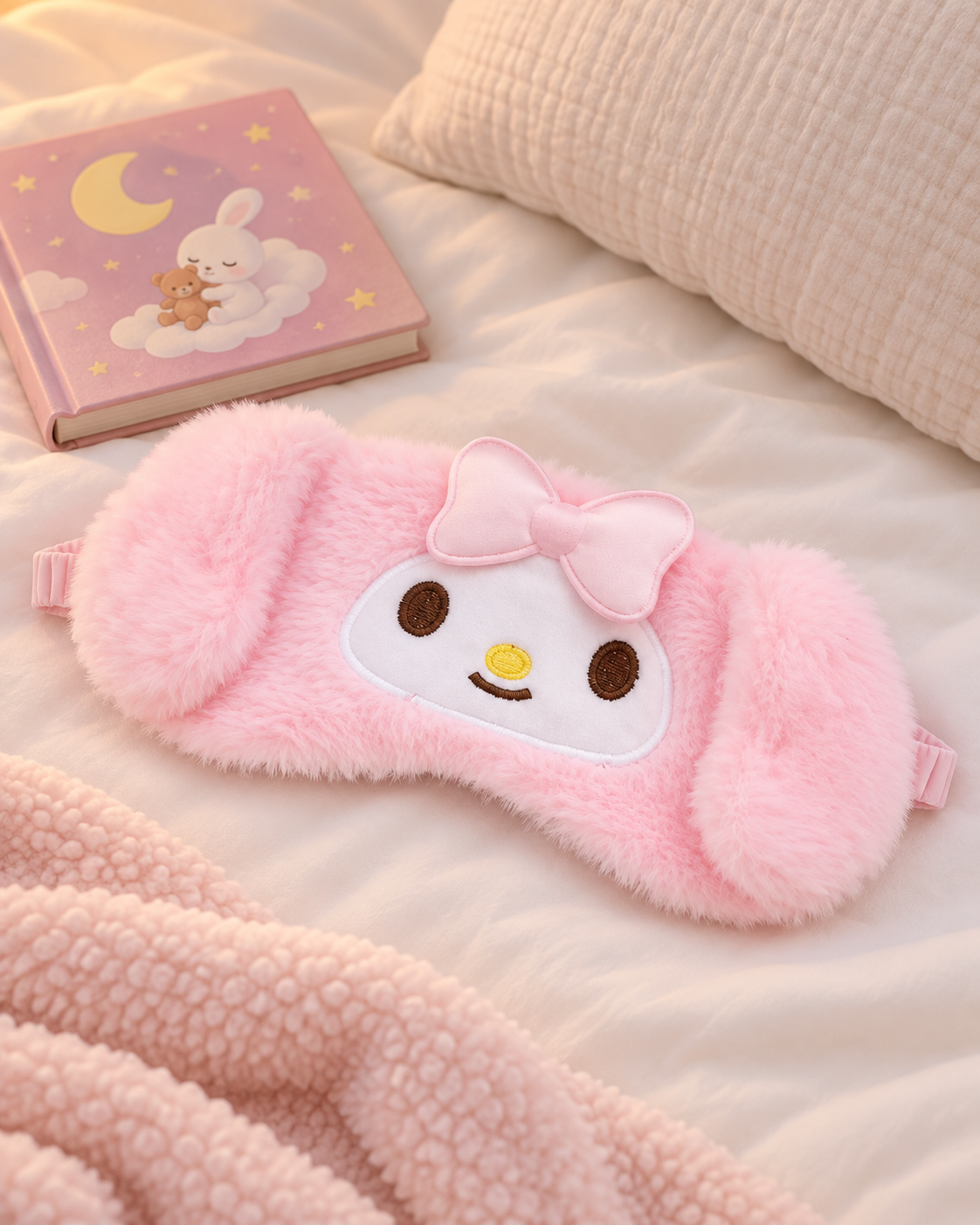 My Melody Pink Plush Sleep Mask