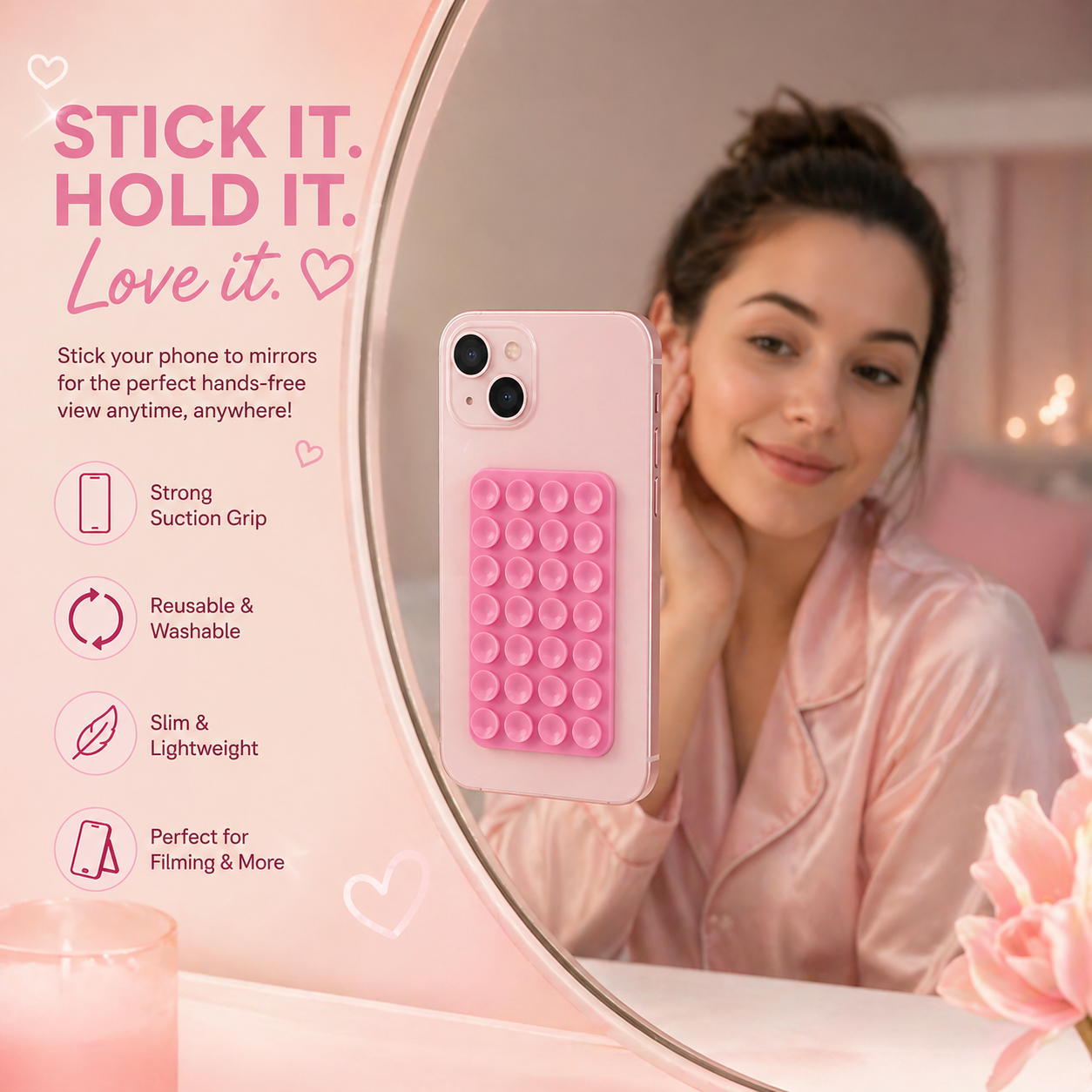 Sticky Grip Pads Set - لاصقات تثبيت ذكية للموبايل
