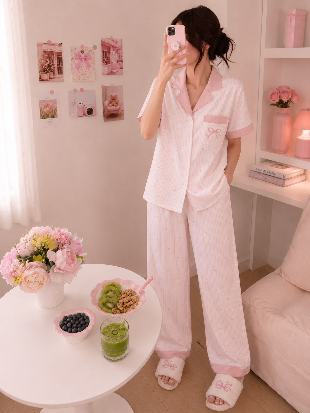 Pink Bow Pajama Gift Box