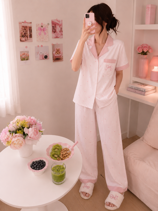 Pink Bow Pajama Gift Box