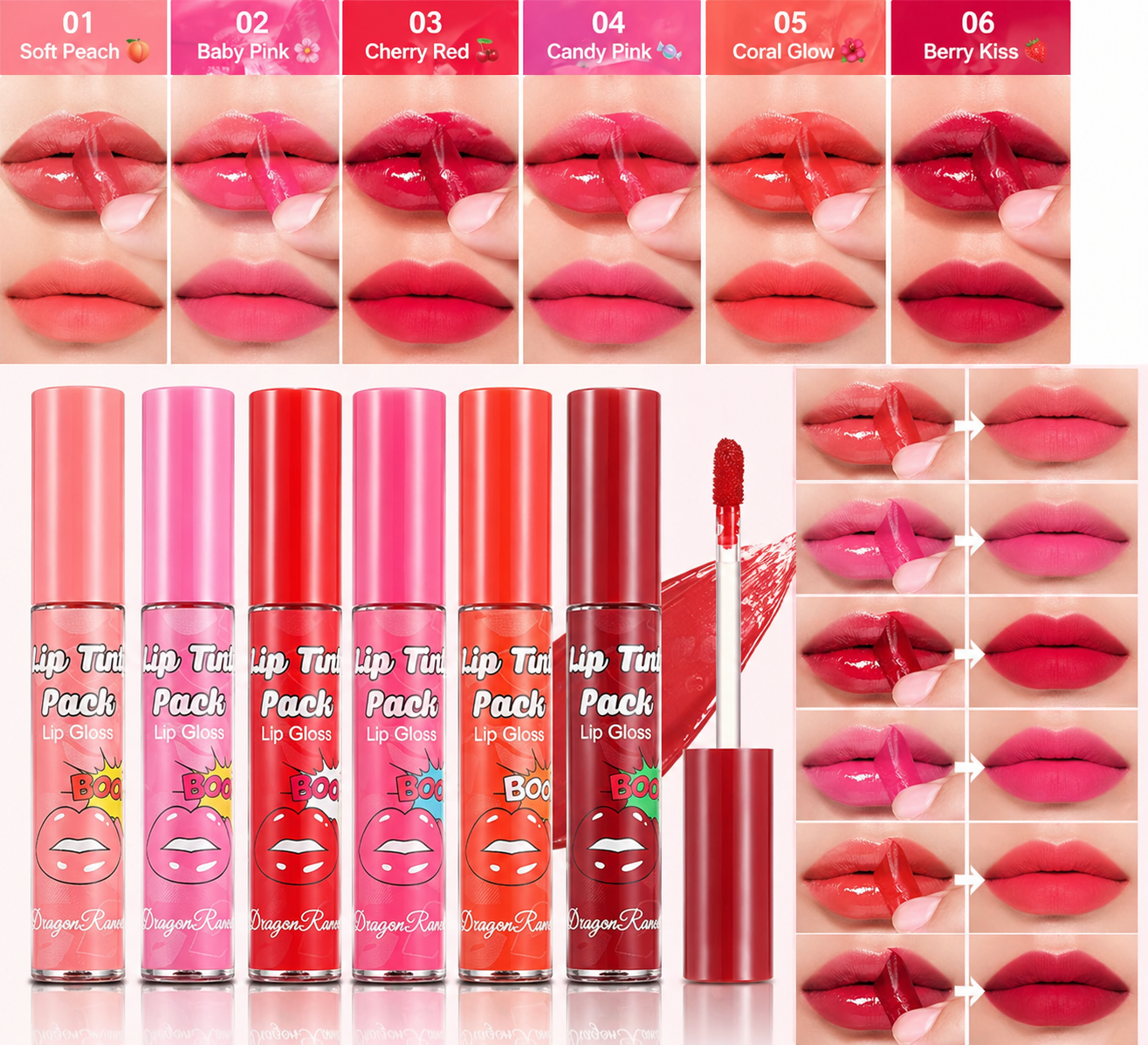 Luna Juicy Lip Tint Set - مجموعة تنت الشفاه العصيري