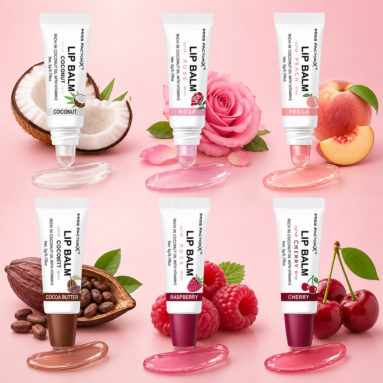 Luna Soft Lip Balm Collection - مجموعة مرطبات الشفاه الناعمة