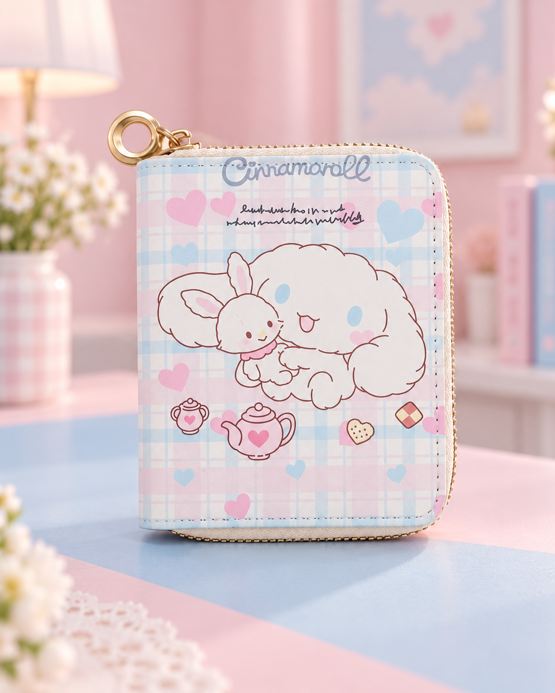 Kawaii Mini Zip Wallet – 3 Designs