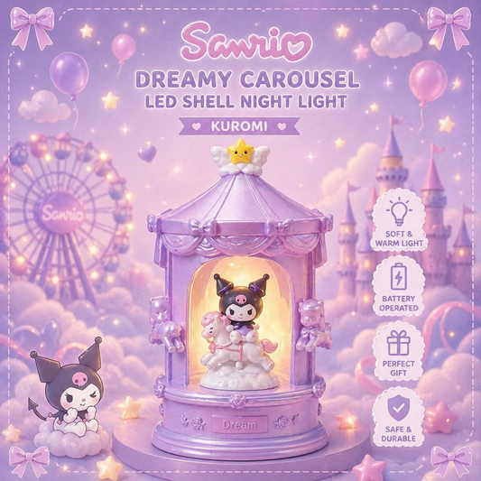 Sanrio Dreamy Carousel Night Light - مصباح سانريو دريم كاروسيل