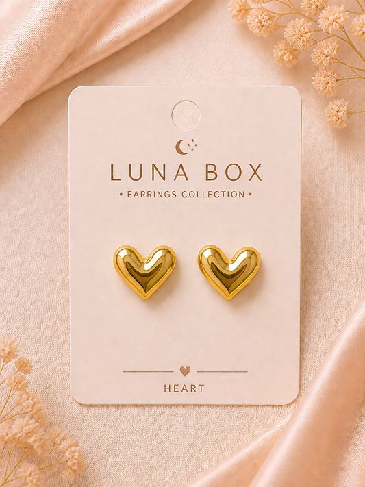Golden Charm Earrings - أقراط ذهبية ساحرة