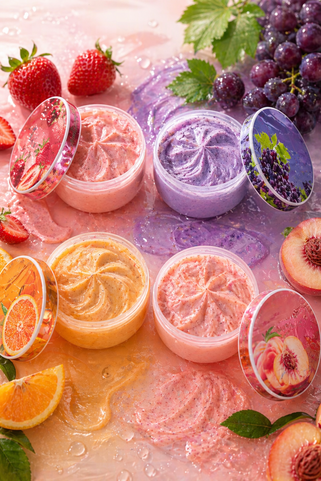 Fruit Glow Body Scrub Collection (Face & Body) - (مجموعة سكراب الفواكه لإشراقة البشرة (للوجه والجسم
