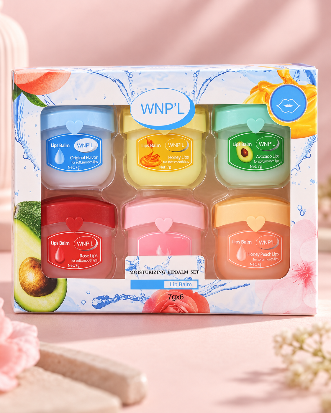 WNP’L Moisturizing Lip Balm Set – 6 Pieces