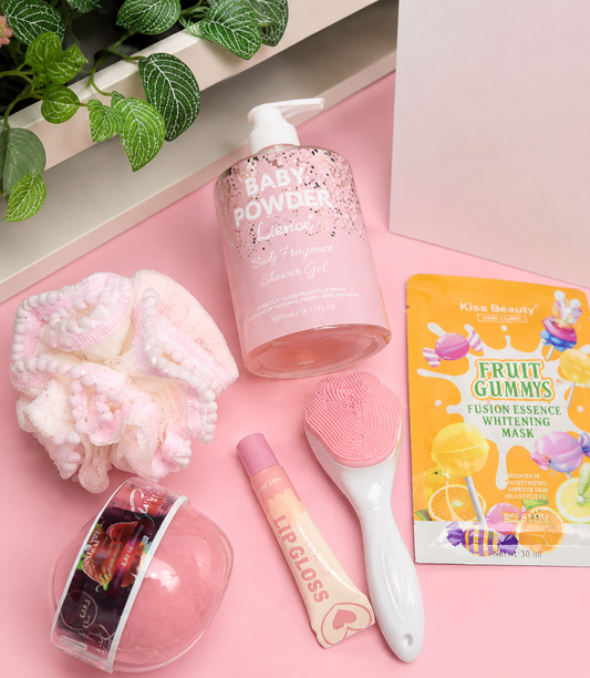 Pink Self-Care Gift Bag