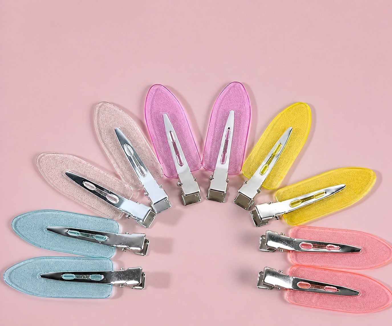 Soft Color Hair Clip Set - طقم مشابك شعر ناعمة ملونة