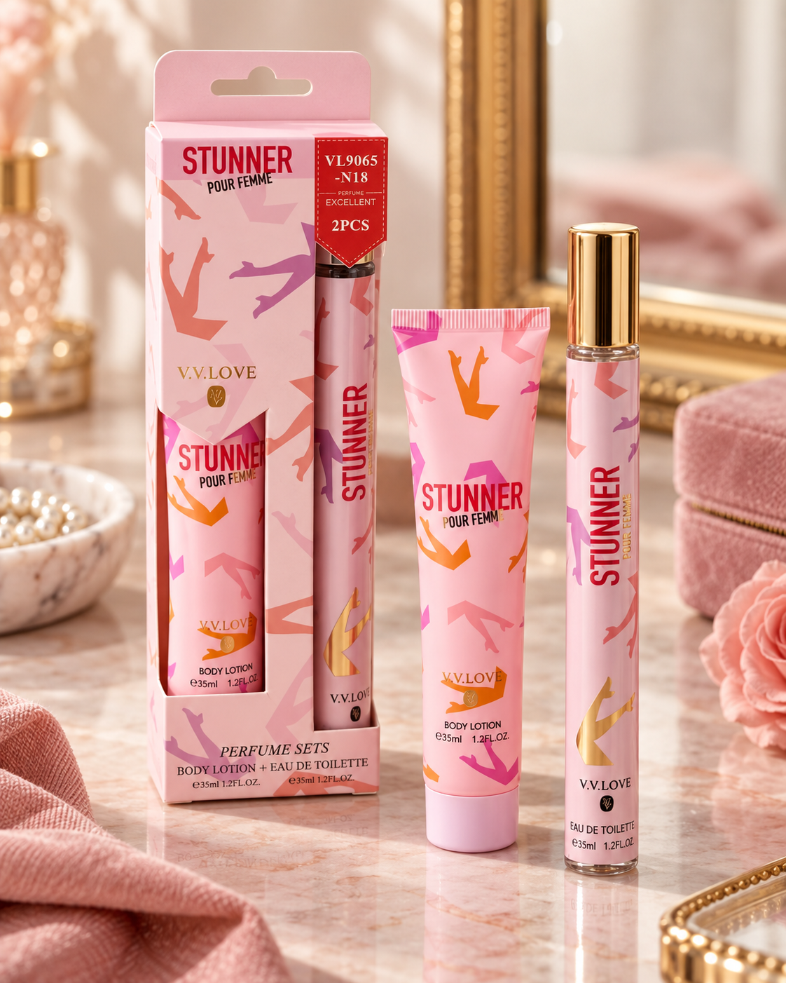 V.V.LOVE Mini Perfume & Body Lotion Gift Set