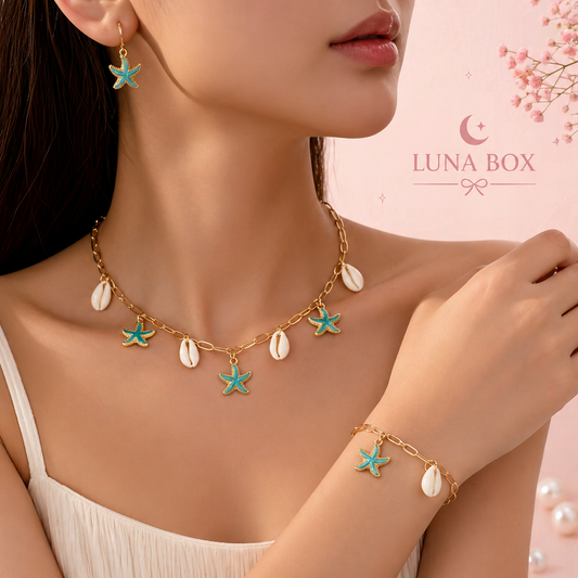Luna Ocean Star Jewelry Set - طقم لونا أوشن نجمة البحر