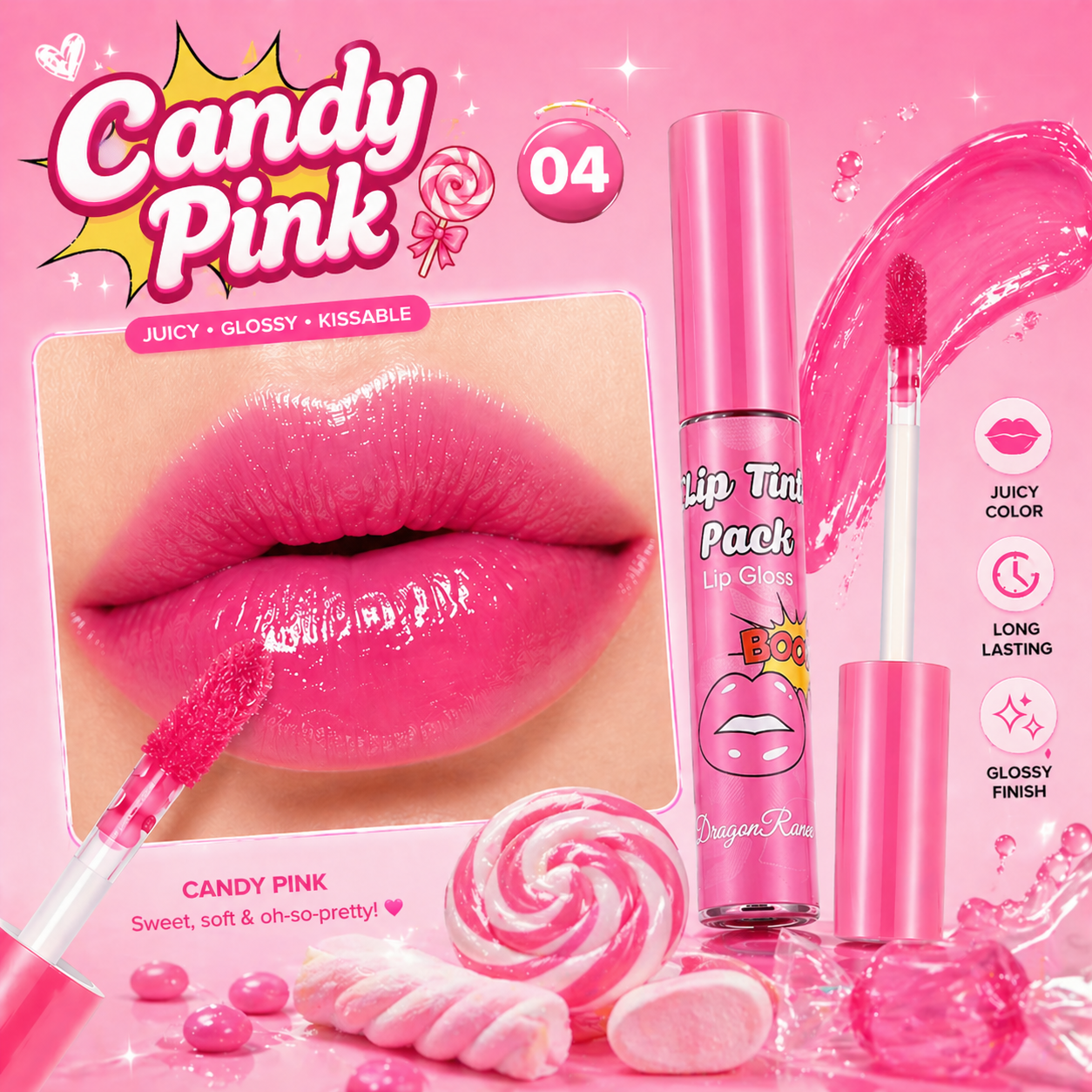Luna Juicy Lip Tint Set - مجموعة تنت الشفاه العصيري