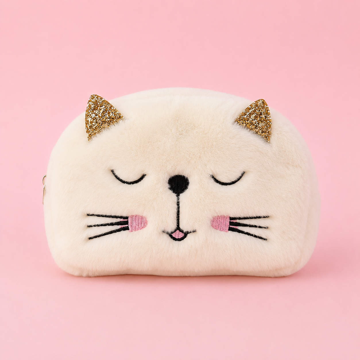 Cute Cat Plush Pouch