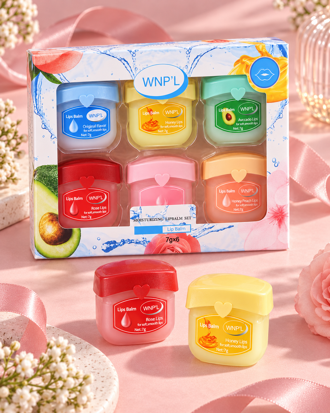 WNP’L Moisturizing Lip Balm Set – 6 Pieces