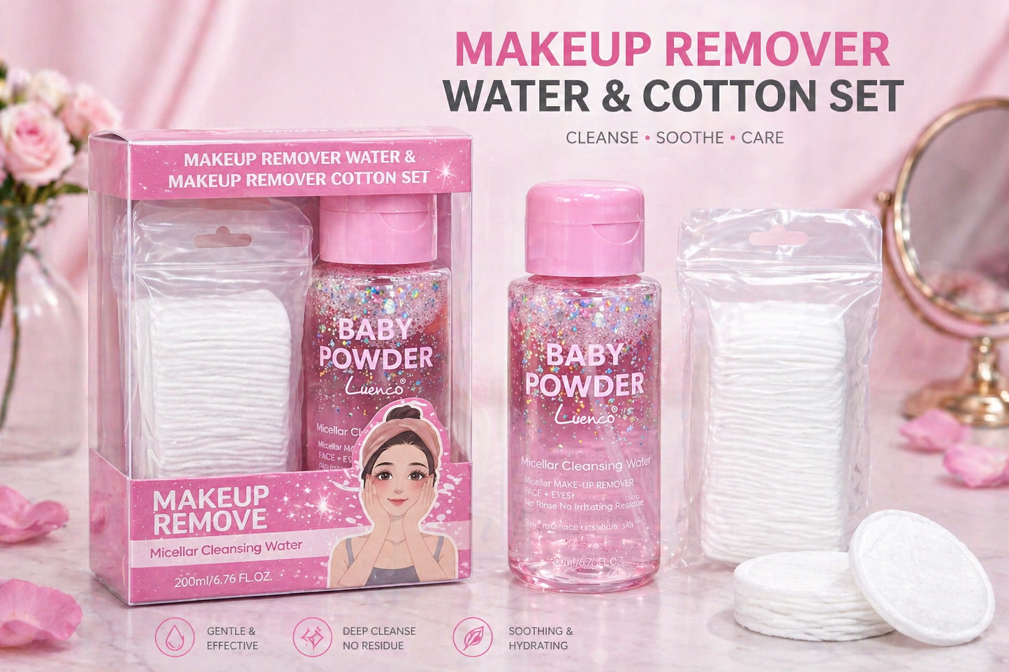 Glow Baby Micellar Makeup Remover Set - مجموعة إزالة المكياج