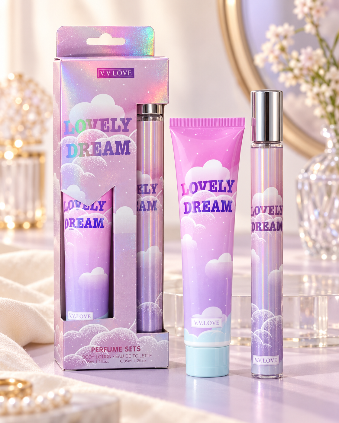V.V.LOVE Mini Perfume & Body Lotion Gift Set