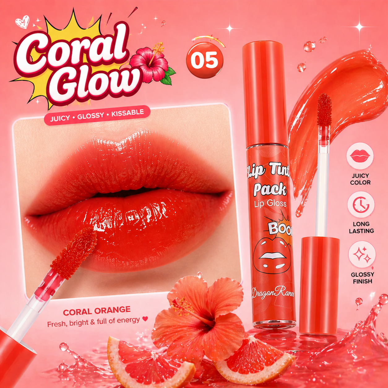 Luna Juicy Lip Tint Set - مجموعة تنت الشفاه العصيري