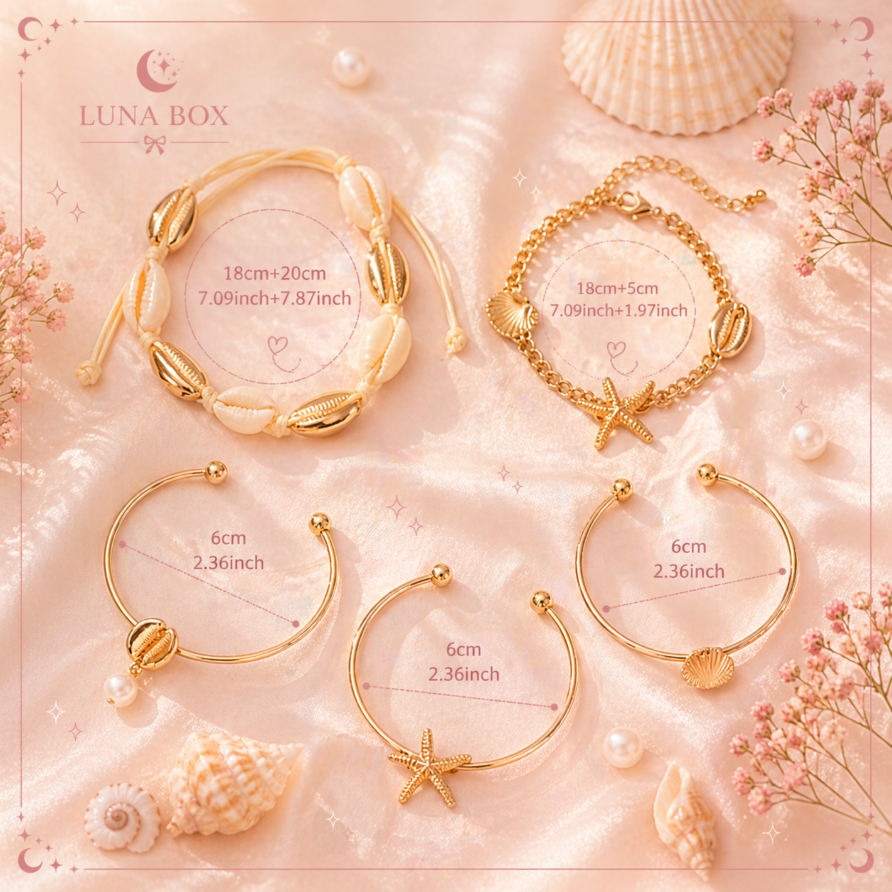 Luna Ocean Charm Set - طقم لونا أوشن شارم 🌊