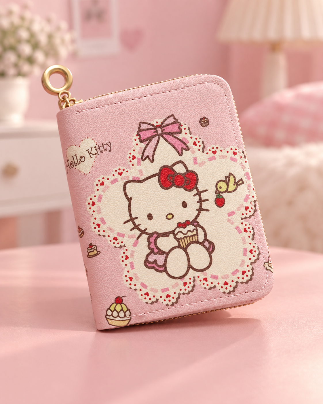 Kawaii Mini Zip Wallet – 3 Designs