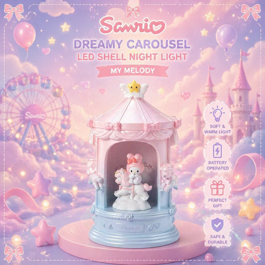 Sanrio Dreamy Carousel Night Light - مصباح سانريو دريم كاروسيل