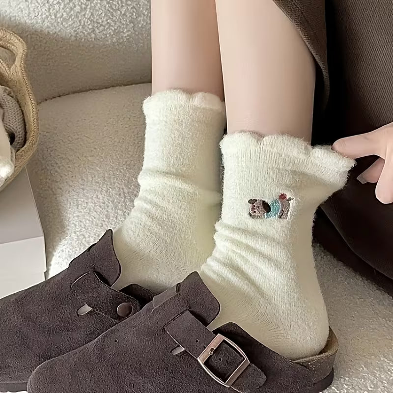 Cozy Puppy Fluffy Socks