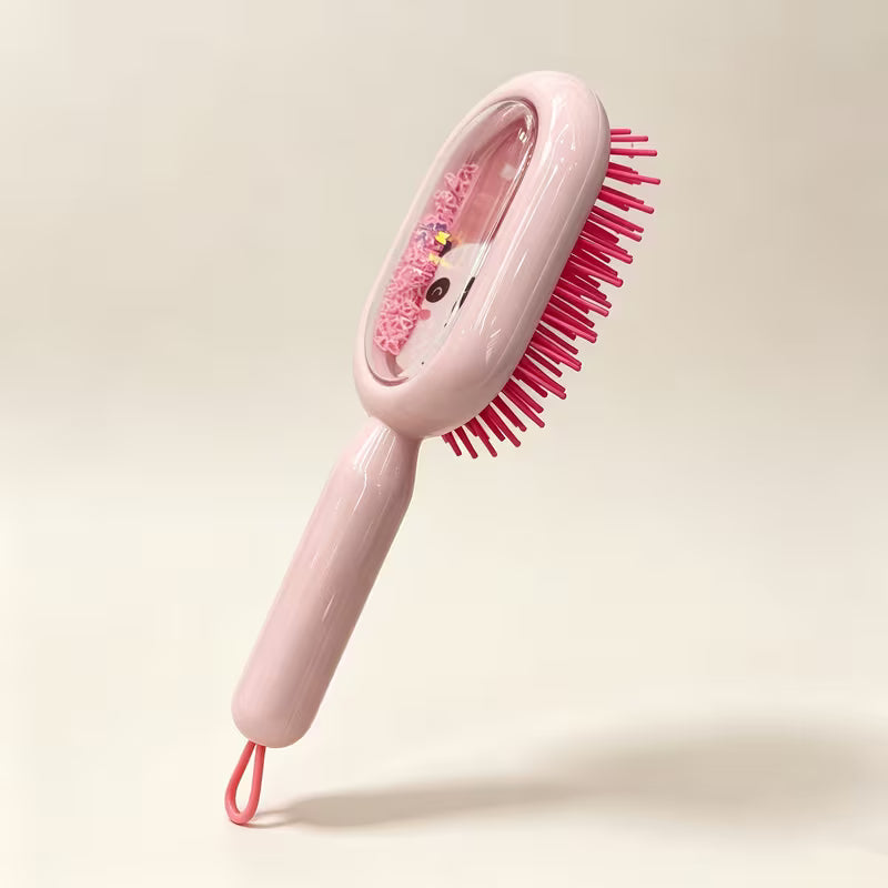 Lucky Time Panda Hair Brush – Pink