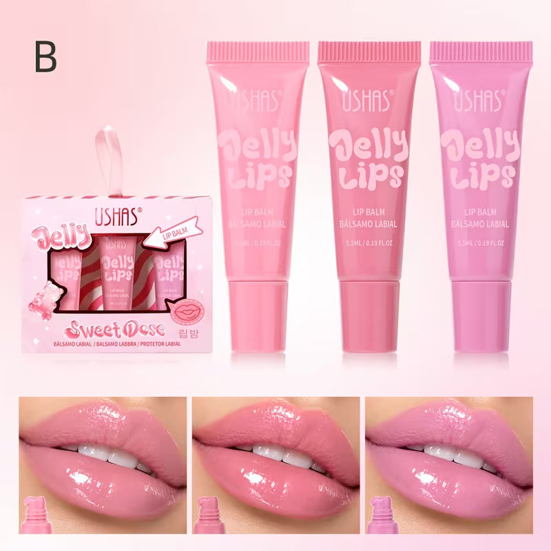 USHAS Jelly Lips Sweet Dose Lip Balm Set