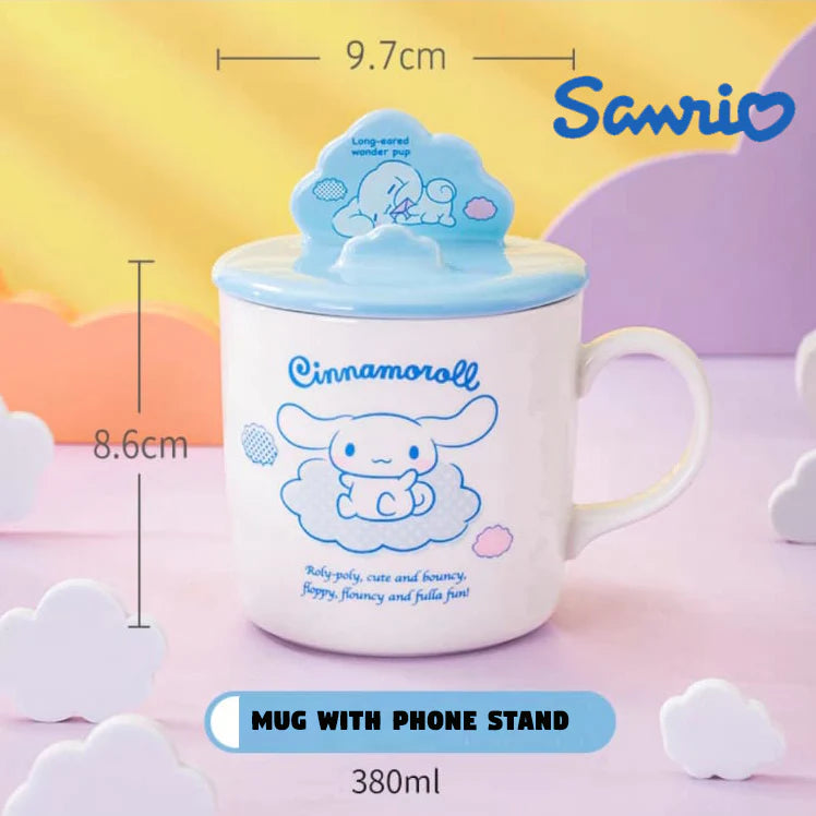 Sanrio Phone Holder Mug - كوب سانريو مع حامل موبايل