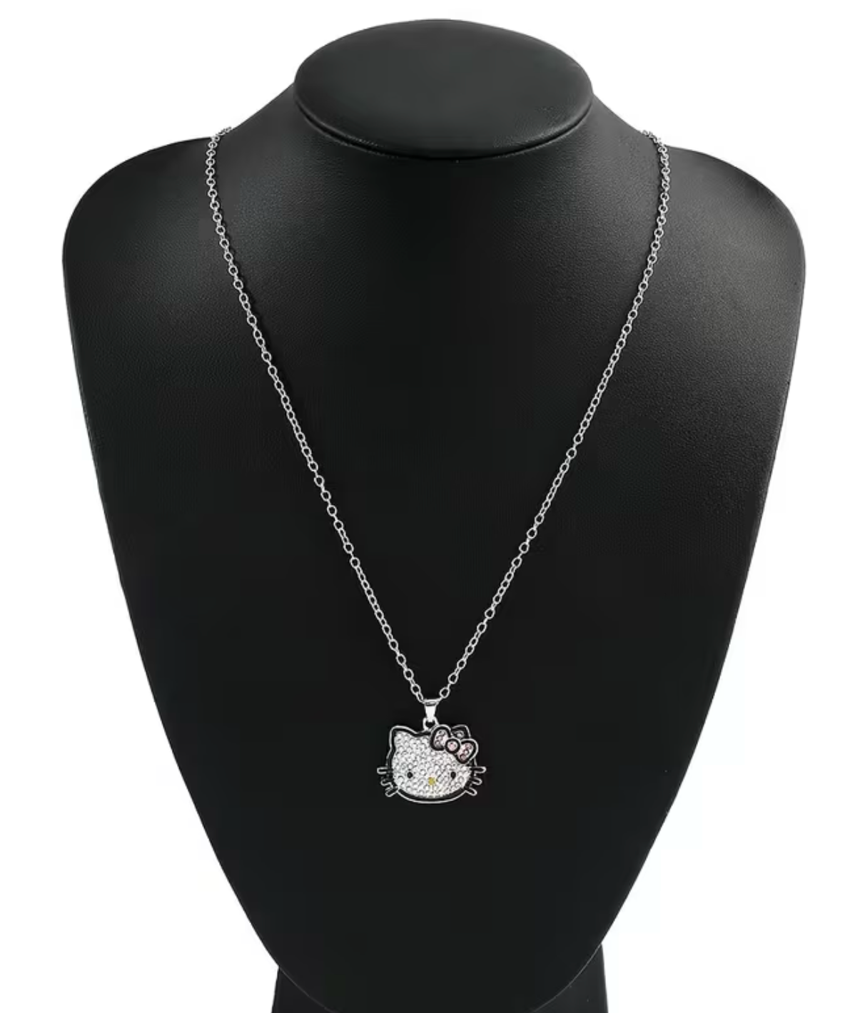 Hello Kitty Necklace &amp; Earrings Set -  طقم عقد وحلق هالو كيتي