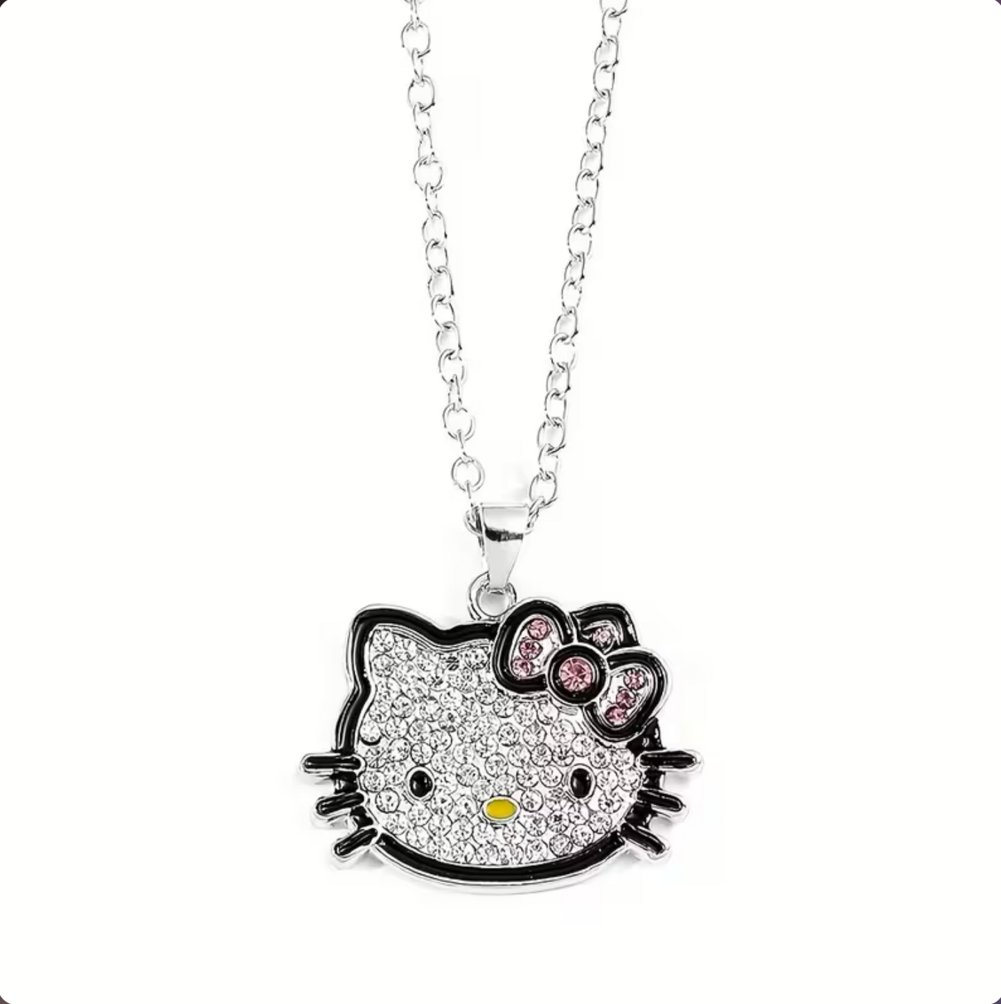 Hello Kitty Necklace &amp; Earrings Set -  طقم عقد وحلق هالو كيتي