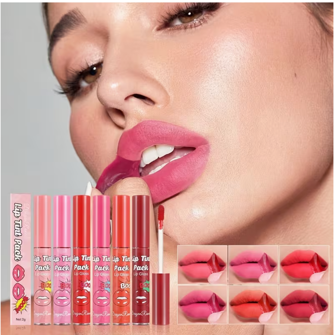 Luna Juicy Lip Tint Set - مجموعة تنت الشفاه العصيري