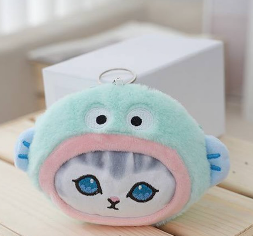 Sanrio Plush Mini Coin Pouch Keychain - محفظة سانريو الصغيرة الفرو (تعليقة) 🎀
