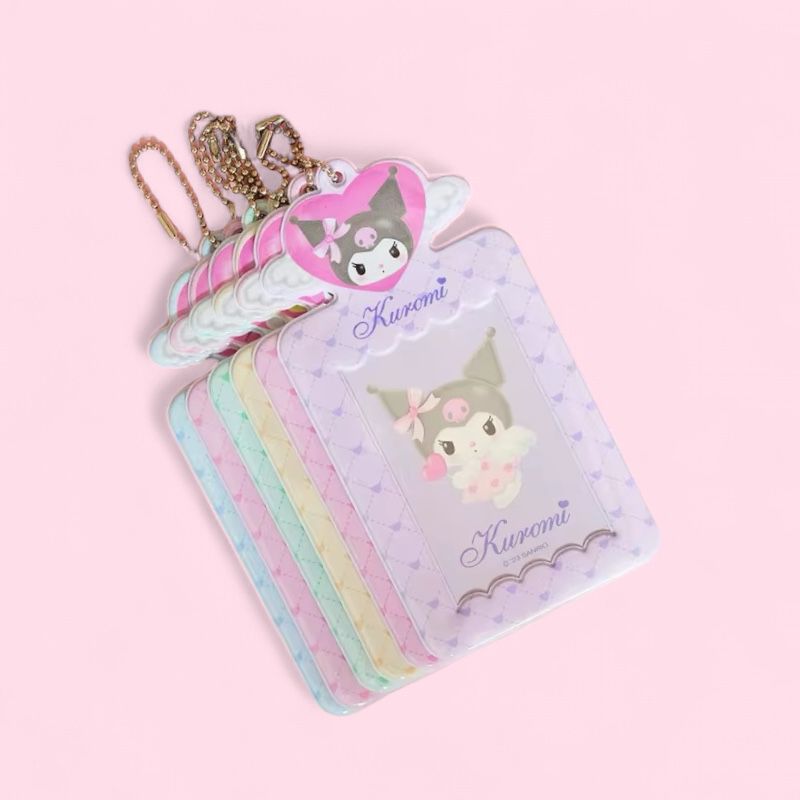 Cute Character Photo & Card Holder Keychain