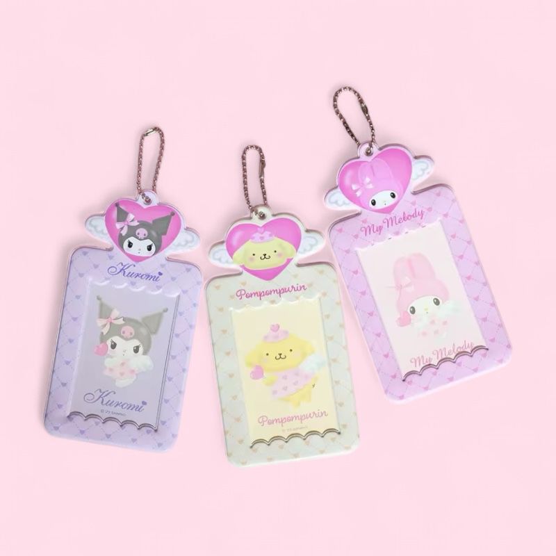 Cute Character Photo & Card Holder Keychain