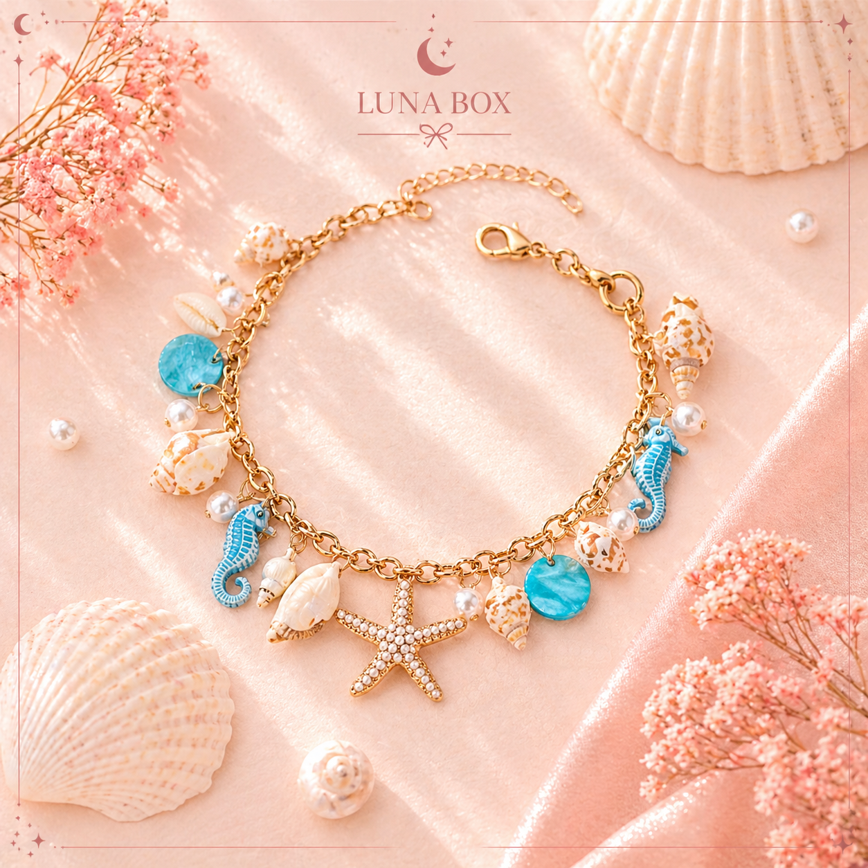 Luna Ocean Charm Anklet - خلخال لونا أوشن الساحر