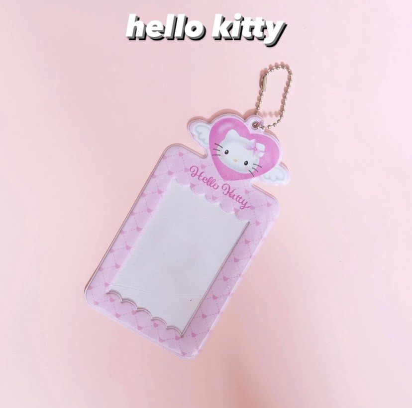 Cute Character Photo & Card Holder Keychain