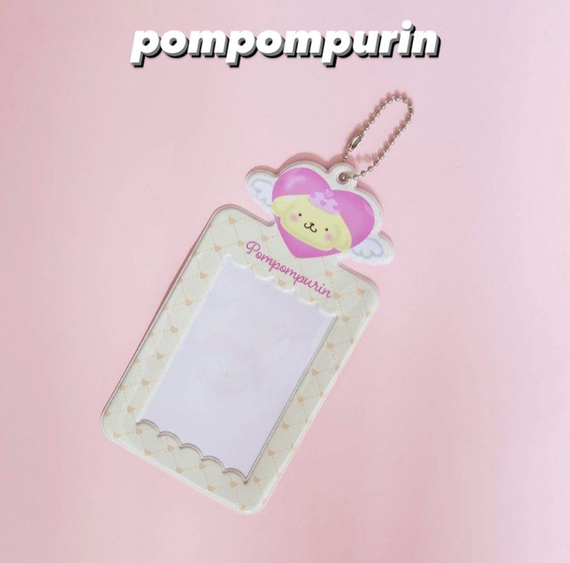 Cute Character Photo & Card Holder Keychain