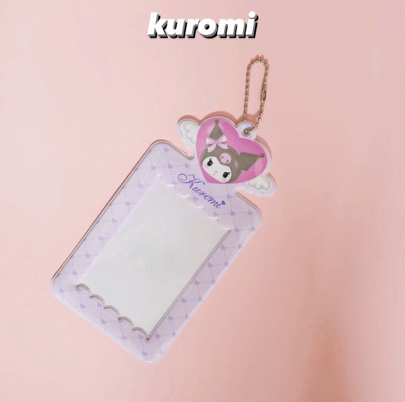 Cute Character Photo & Card Holder Keychain