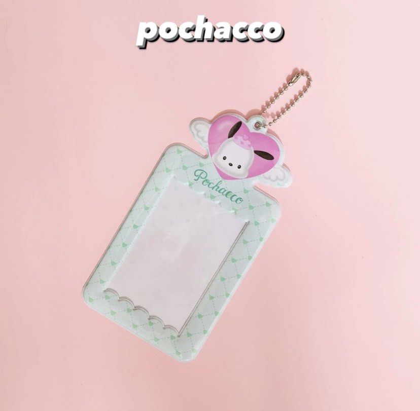 Cute Character Photo & Card Holder Keychain