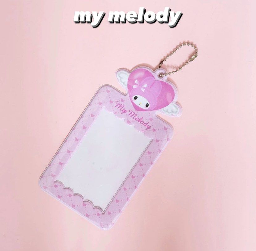 Cute Character Photo & Card Holder Keychain